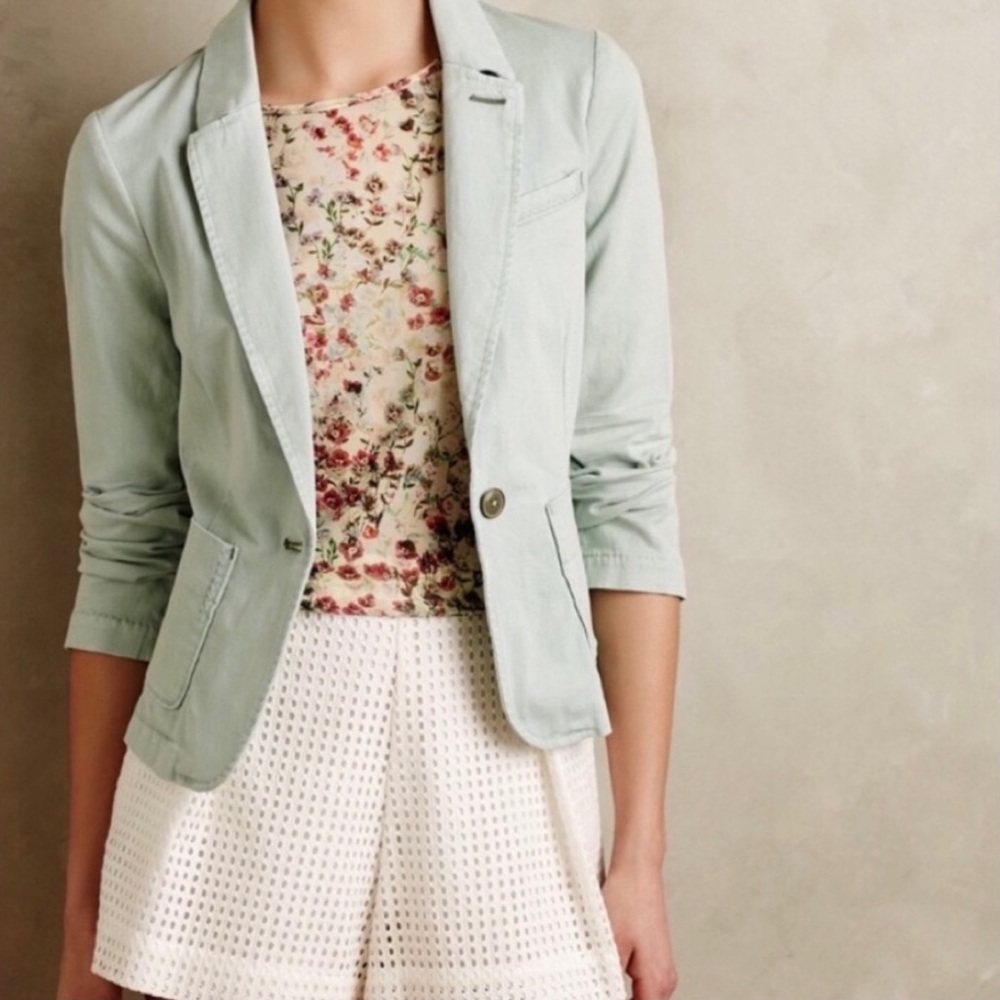 CARTONNIER ANTHRO washed chino blazer jacket large